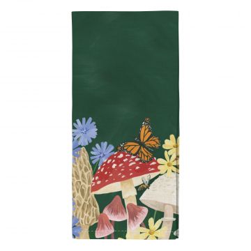 Forest Floor Mushrooms Kitchen Towel